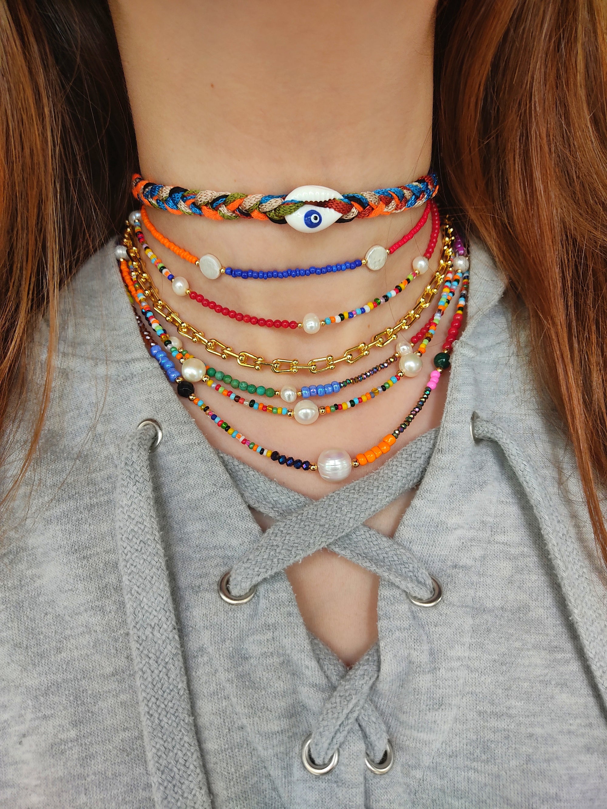 Casual Set of Necklaces