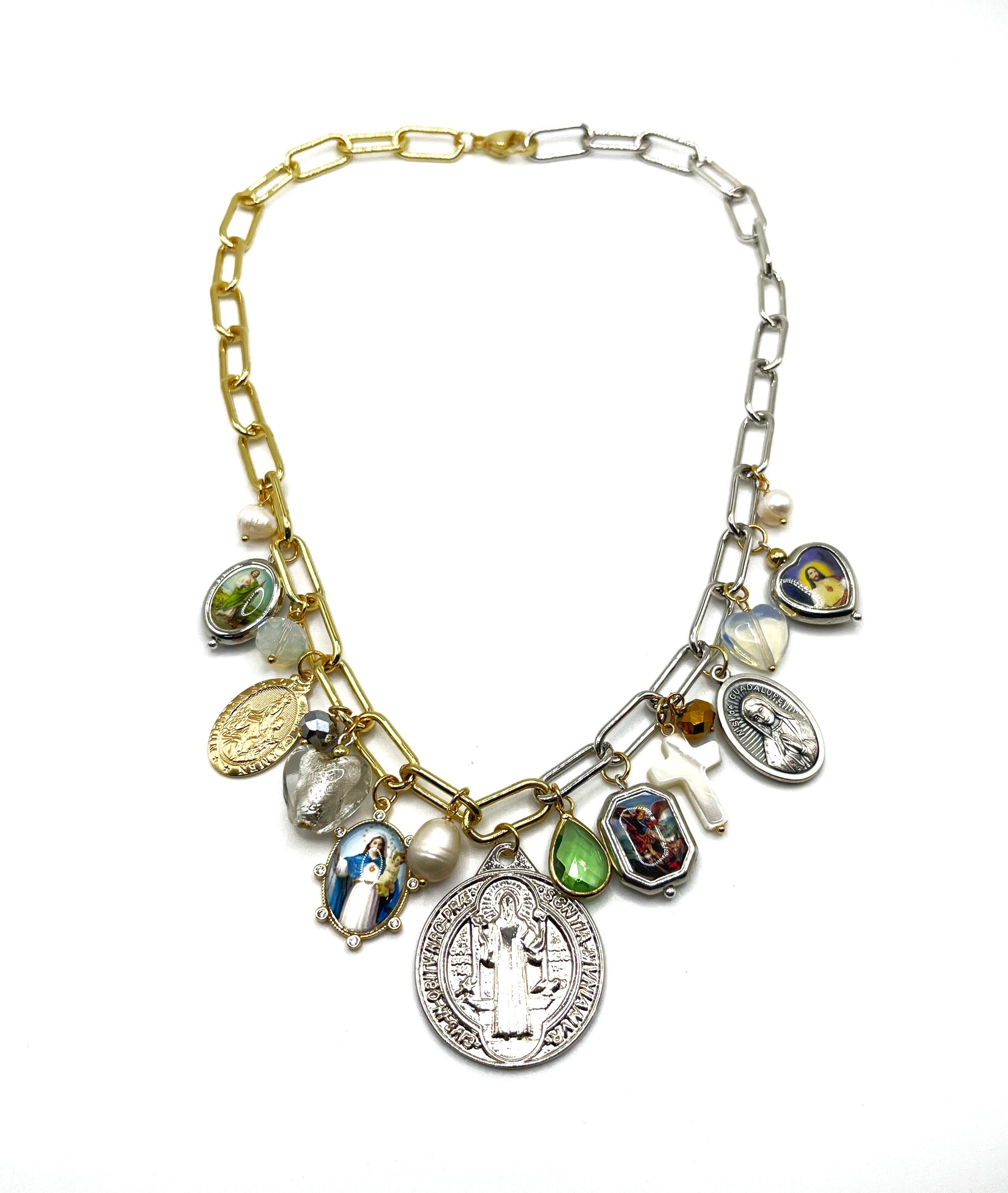 Heaven Glow Silver and Gold Necklace