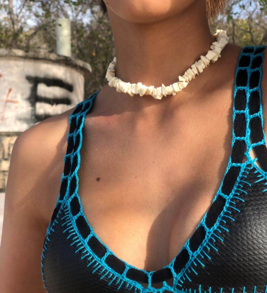 White Pukas Necklace